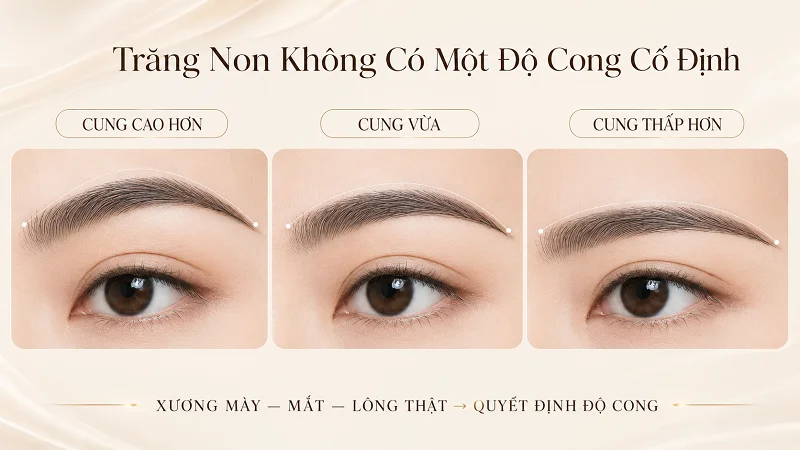 Khi nào dáng trăng non dễ làm mặt mất cân đối?