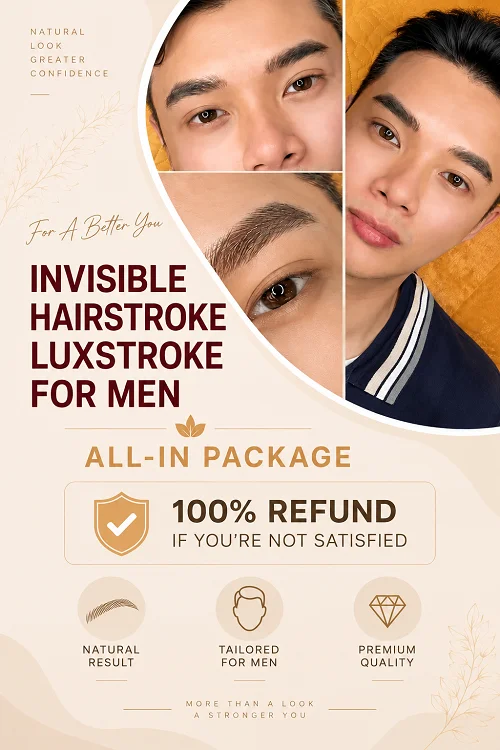 LuxStroke hairstroke brows for men at Luxie