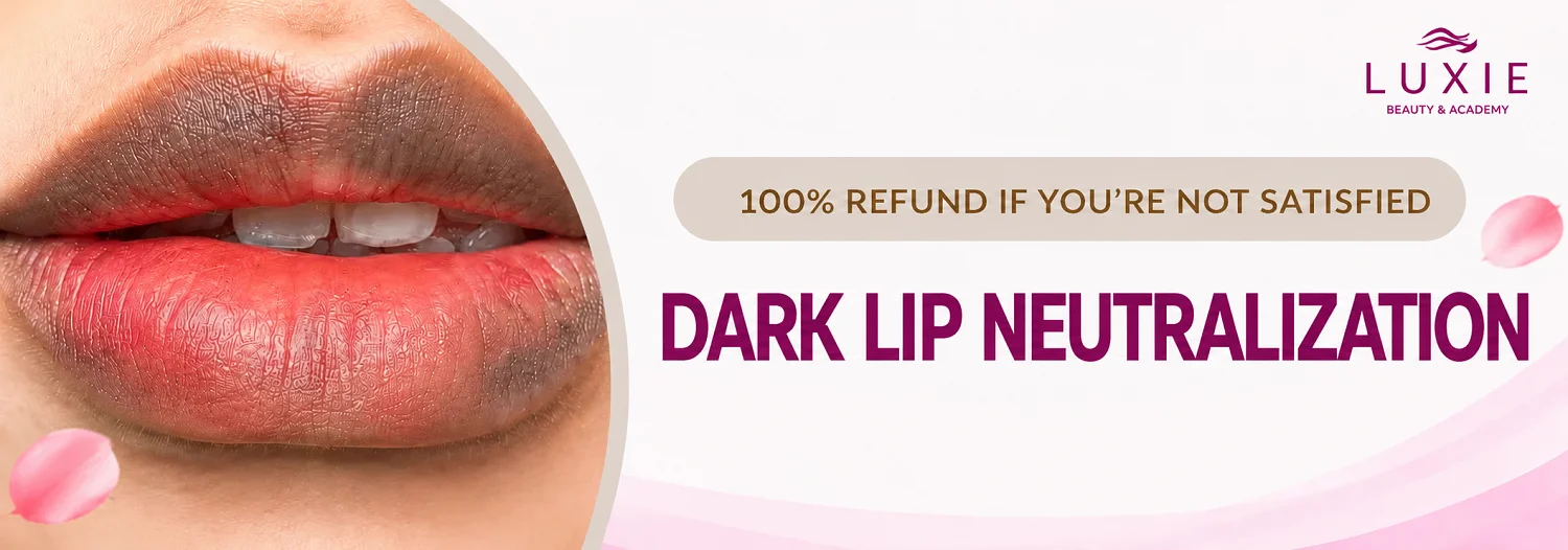 Dark lip neutralization for women and men at Luxie in Ho Chi Minh City