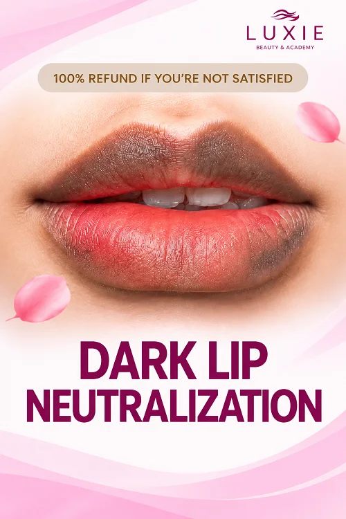 Dark lip neutralization for women and men at Luxie in Ho Chi Minh City